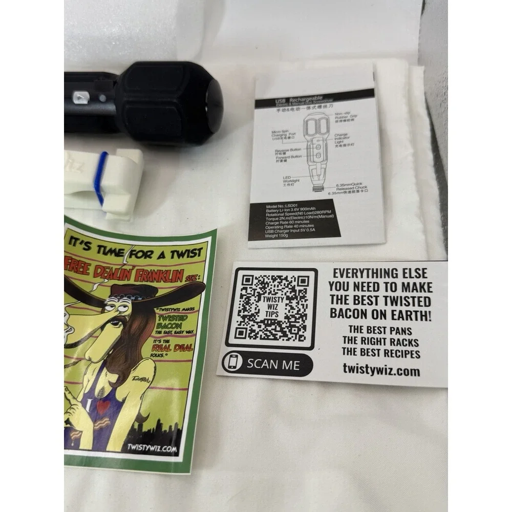 TwistyWiz Deluxe Bacon Twisting Tool – Rare Novelty Kitchen Gadget – New in Box